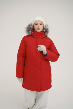 Парка пуховая Хайди Top Arctic Goose (Женский; 46; Красный без*Меха)